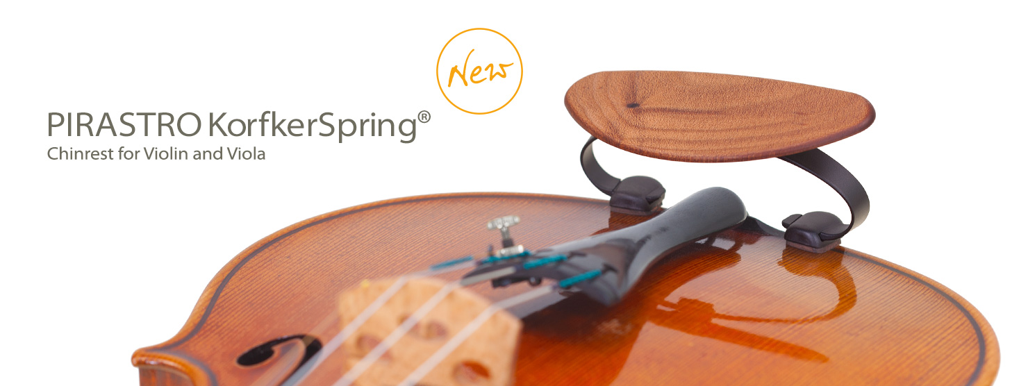 PIRASTRO KorfkerSpring® Chinrest for Violin & Viola PIRASTRO KorfkerSpring® Chinrest for Violin and Viola