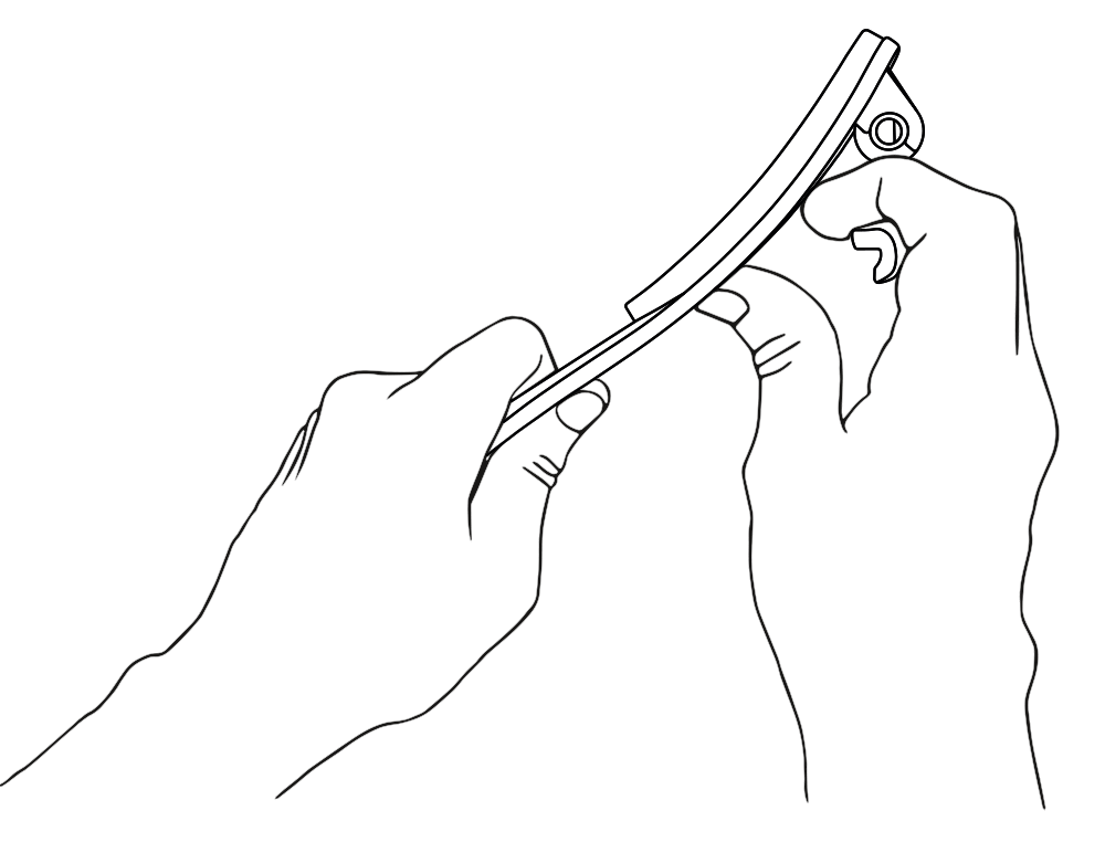 2 Pulling the barrel leg out of its hook